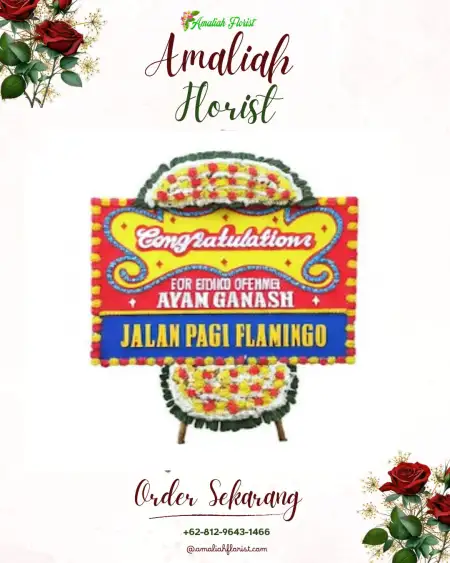 Sewa Papan Bunga Batu Plat